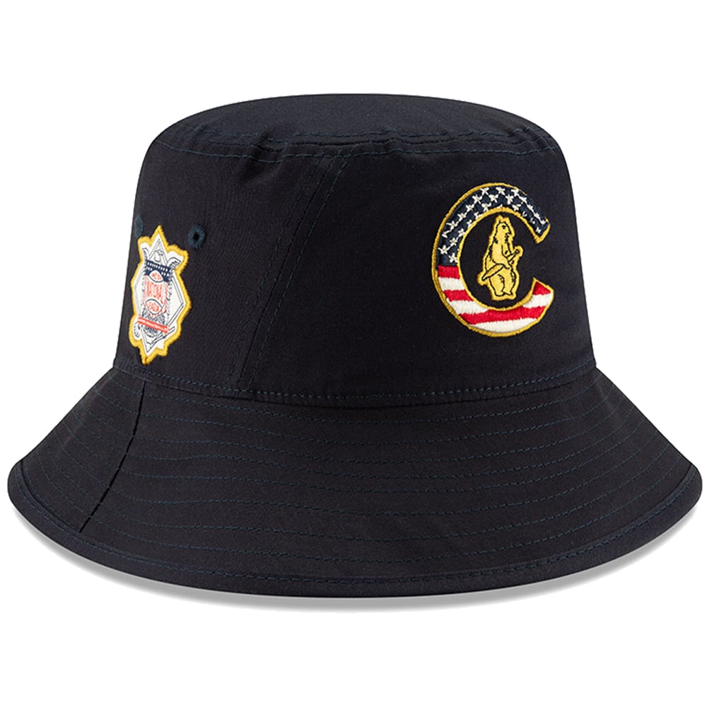 Chicago Cubs New Era Stars & Stripes 4th of July Bucket Hat  display picture 1
