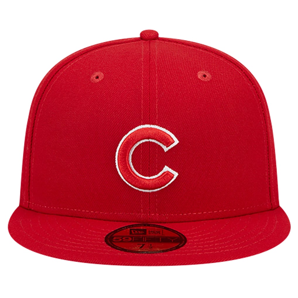 Chicago Cubs New Era Logo 59FIFTY Fitted Hat - Red
