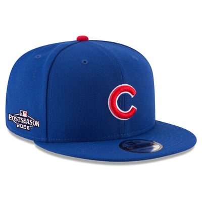 Chicago Cubs New Era 2026 MLB Postseason Side Patch 9FIFTY Snapback Hat - Royal
