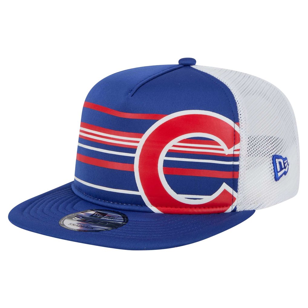  Chicago Cubs New Era 9FIFTY A-Frame Trucker Snapback Hat - Royal