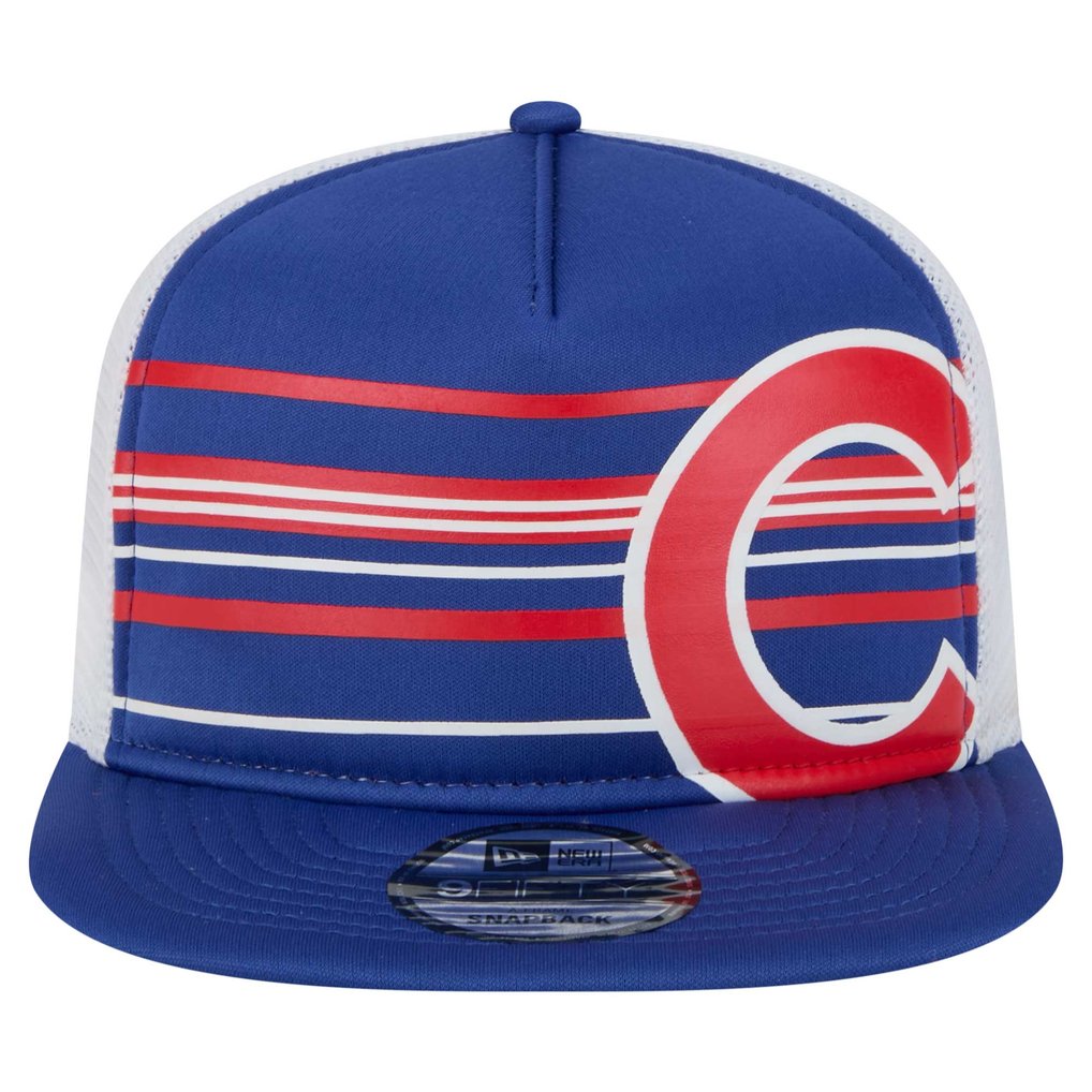 Chicago Cubs New Era 9FIFTY A-Frame Trucker Snapback Hat - Royal