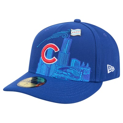 Chicago Cubs New Era City Icon Pin 59FIFTY Fitted Hat - Royal
