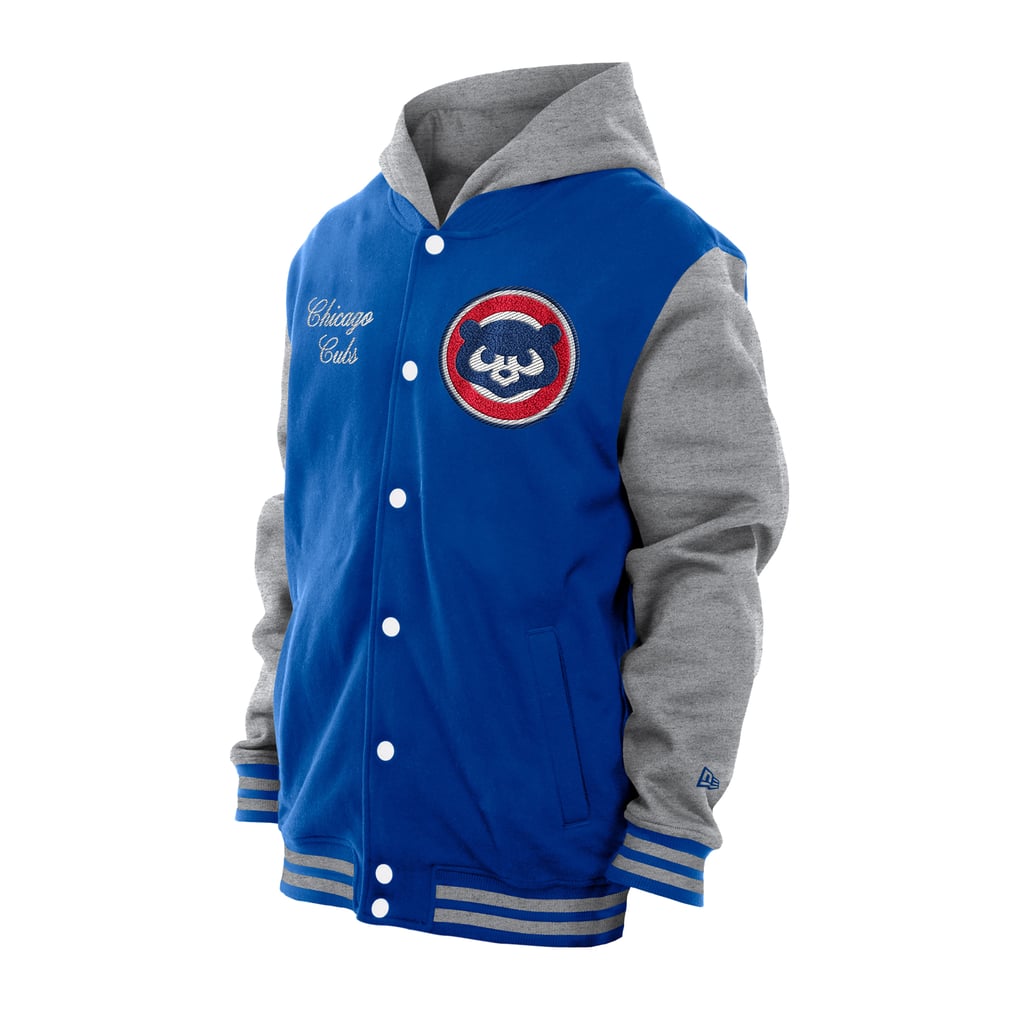 Men's Chicago Cubs New Era Royal Throwback Prep Full-Snap Hoodie Jacket
