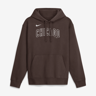  Chicago Cubs Nike Core Cinder Club Fleece Hoodie - Brown