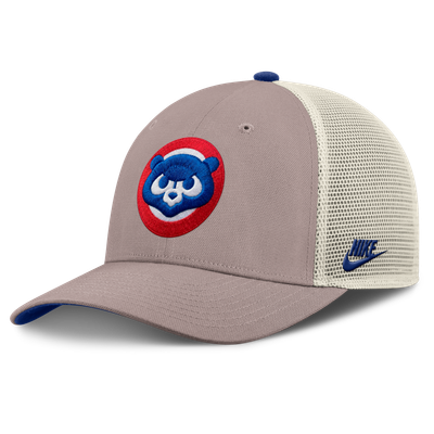 Chicago Cubs Nike Cooperstown Rise Adjustable Trucker Hat - Khaki