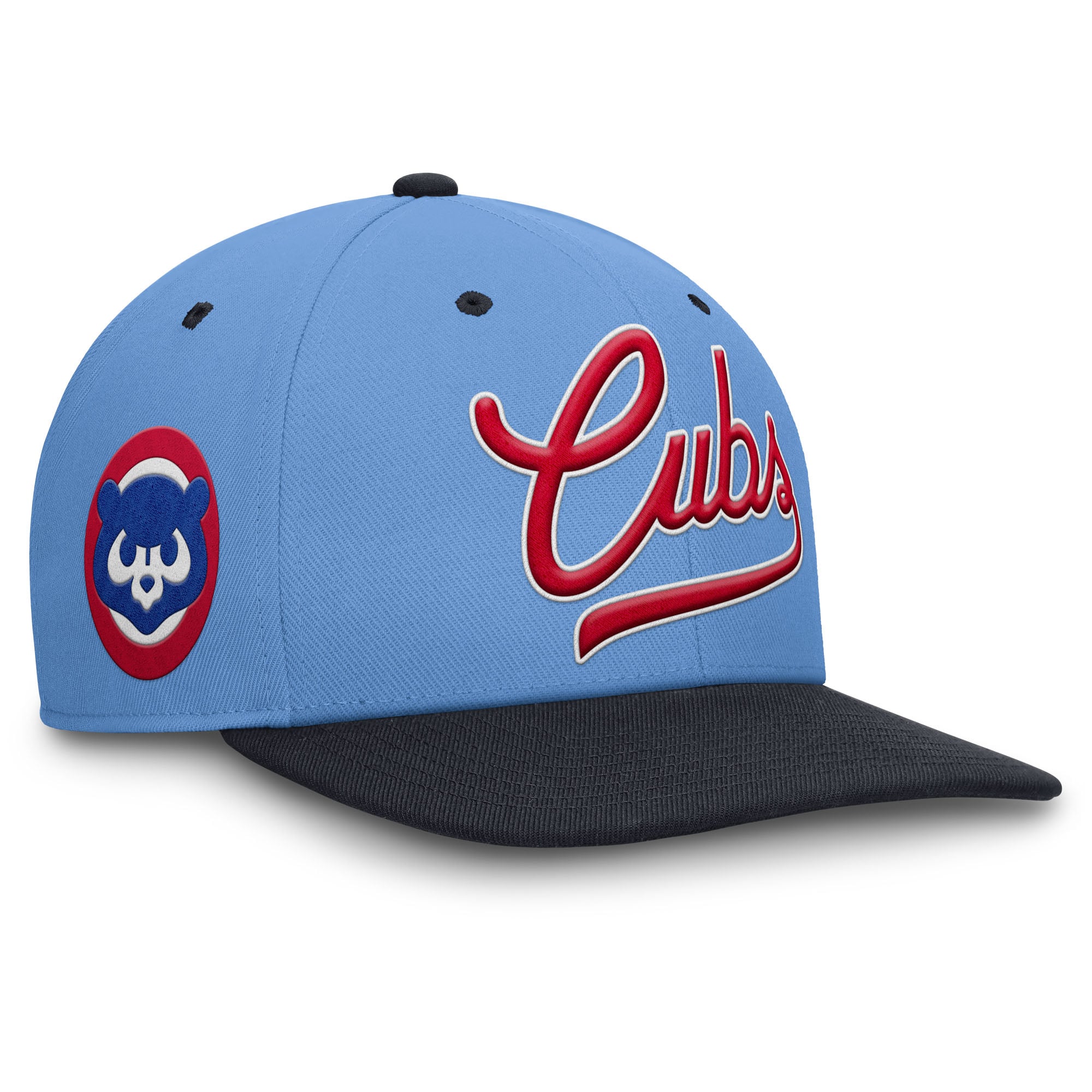 Pro Cubs Men's Chicago Cubs Nike Light Blue/Navy Cooperstown Collection Pro ...