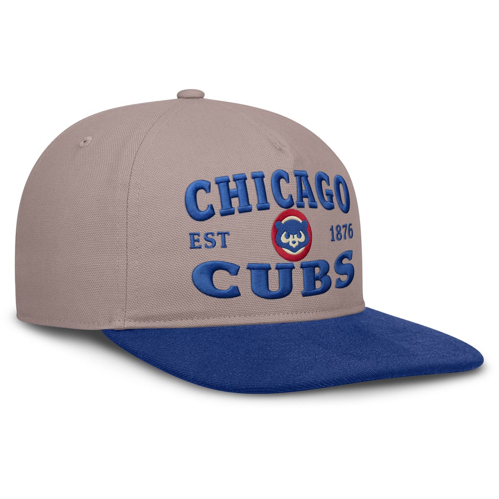 Chicago Cubs Nike Cooperstown Pro 5-Panel Adjustable Hat - Light Brown/Royal