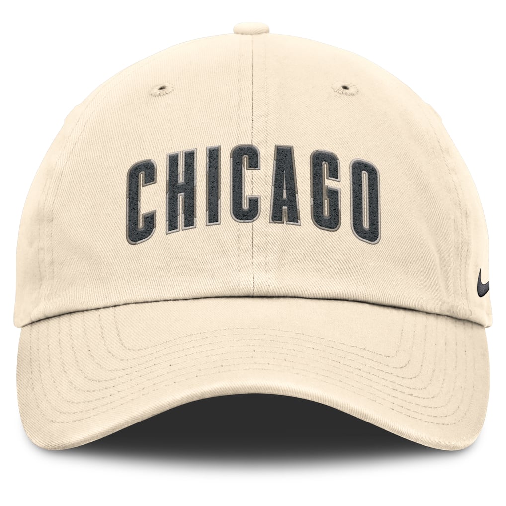 Chicago Cubs Nike Camo Pack Club Adjustable Hat - Natural
