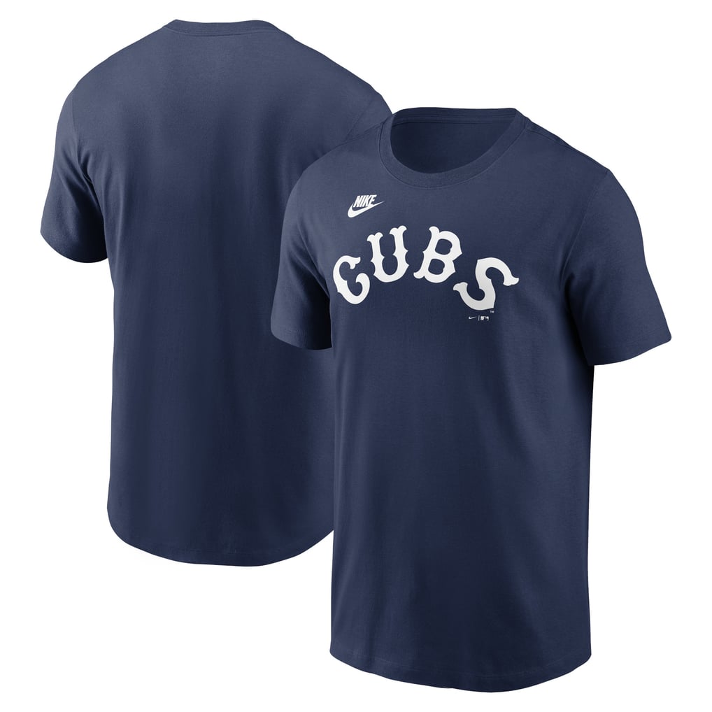 Chicago Cubs Nike Cooperstown Collection Wordmark T-Shirt - Navy