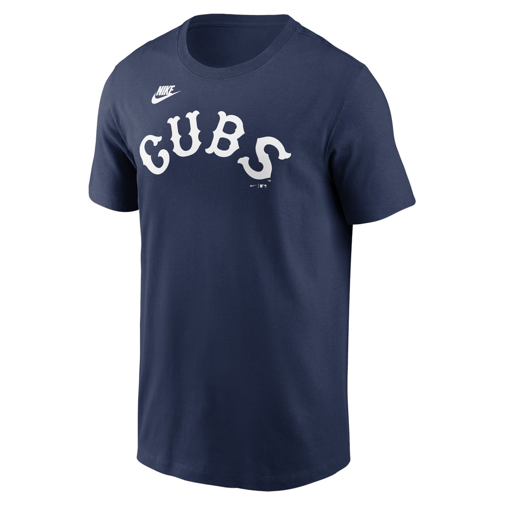 Chicago Cubs Nike Cooperstown Collection Wordmark T-Shirt - Navy