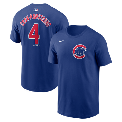 Pete Crow-Armstrong Chicago Cubs Nike Name & Number T-Shirt - Royal