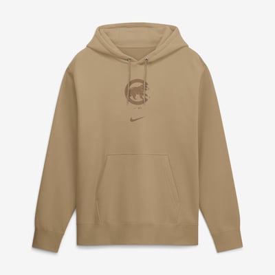  Chicago Cubs Nike Washed Club Fleece Hoodie - Tan