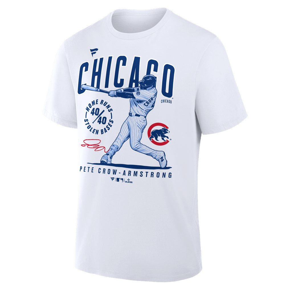 Pete Crow-Armstrong Chicago Cubs 40/40 Legacy T-Shirt - White