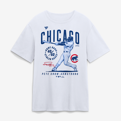 Pete Crow-Armstrong Chicago Cubs 40/40 Legacy T-Shirt - White