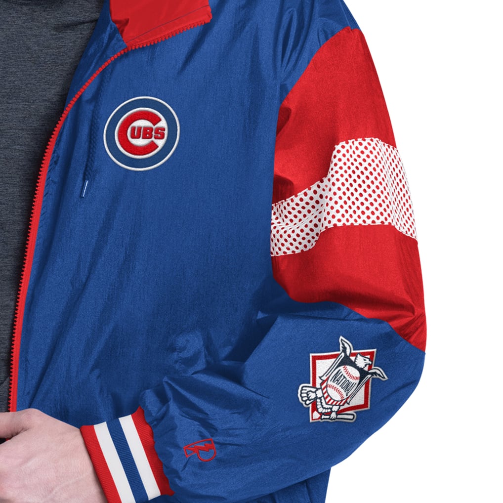 Chicago Cubs Pro Player Legacy Lightweight Full-Zip Hooded Jacket - Royal/Red