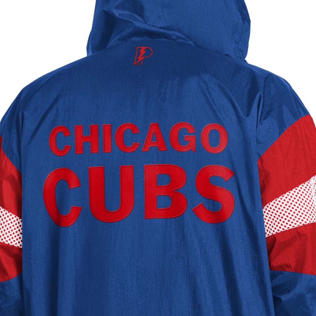 Chicago Cubs Pro Player Legacy Lightweight Full-Zip Hooded Jacket - Royal/Red
