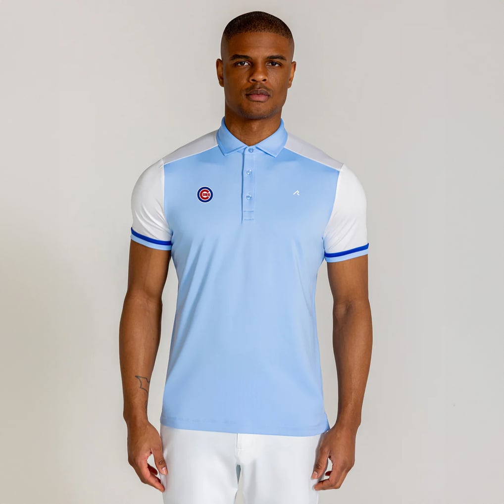  Chicago Cubs Redvanly Sydney Polo - Light Blue/White