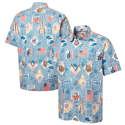  Chicago Cubs Reyn Spooner Americana Button-Up Shirt - Blue
