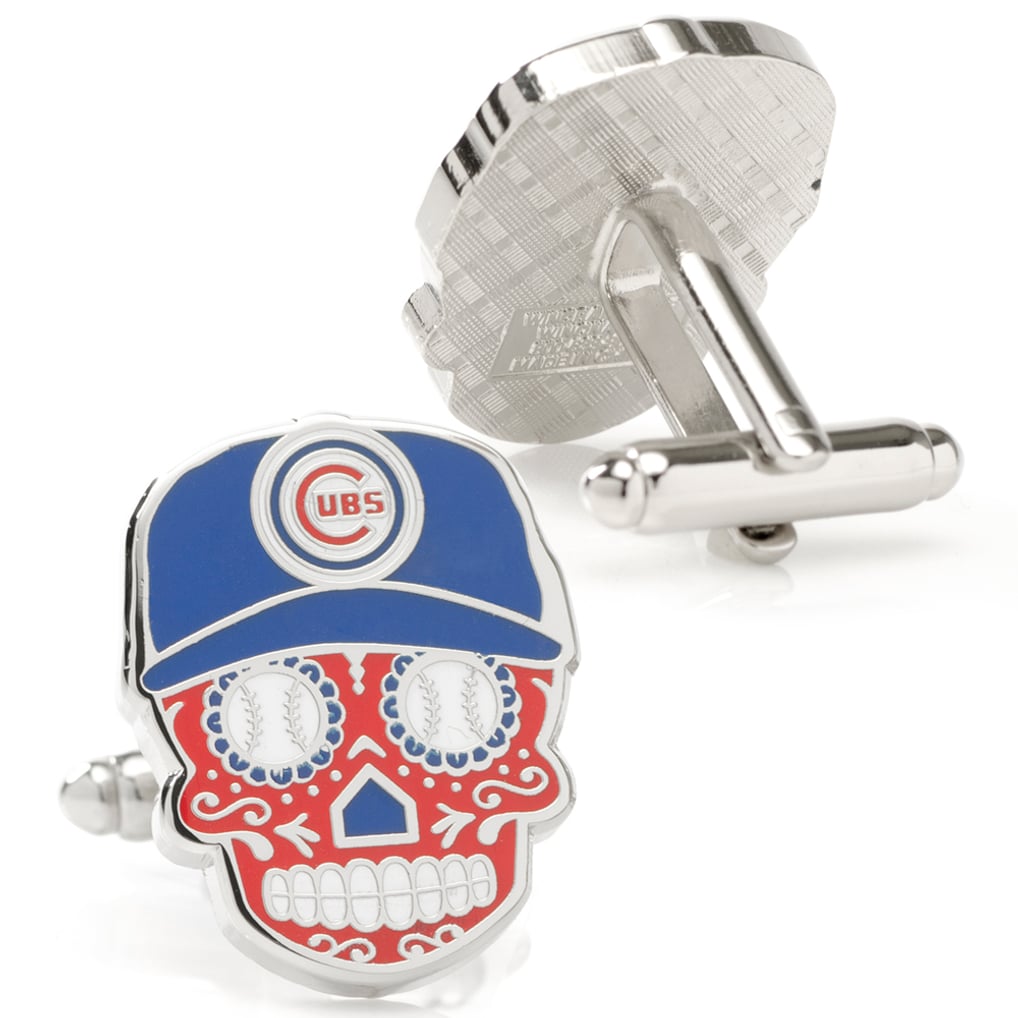 Chicago Cubs Sugar Skull Cufflinks - Royal