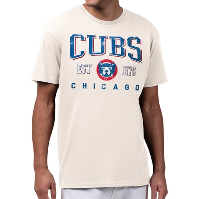  Chicago Cubs Starter Established Logo T-Shirt - Cream
