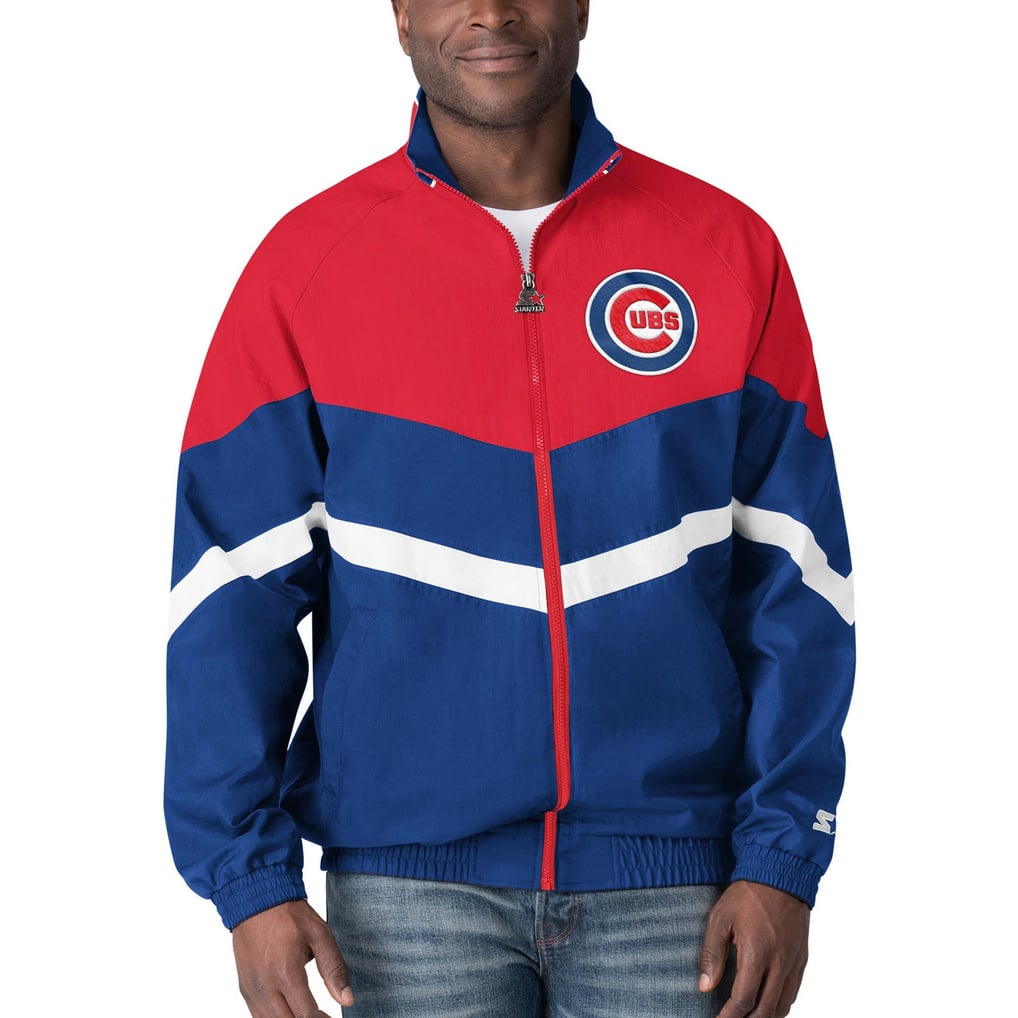Chicago Cubs Starter The Bench Coach Full-Zip Jacket - Royal/Red