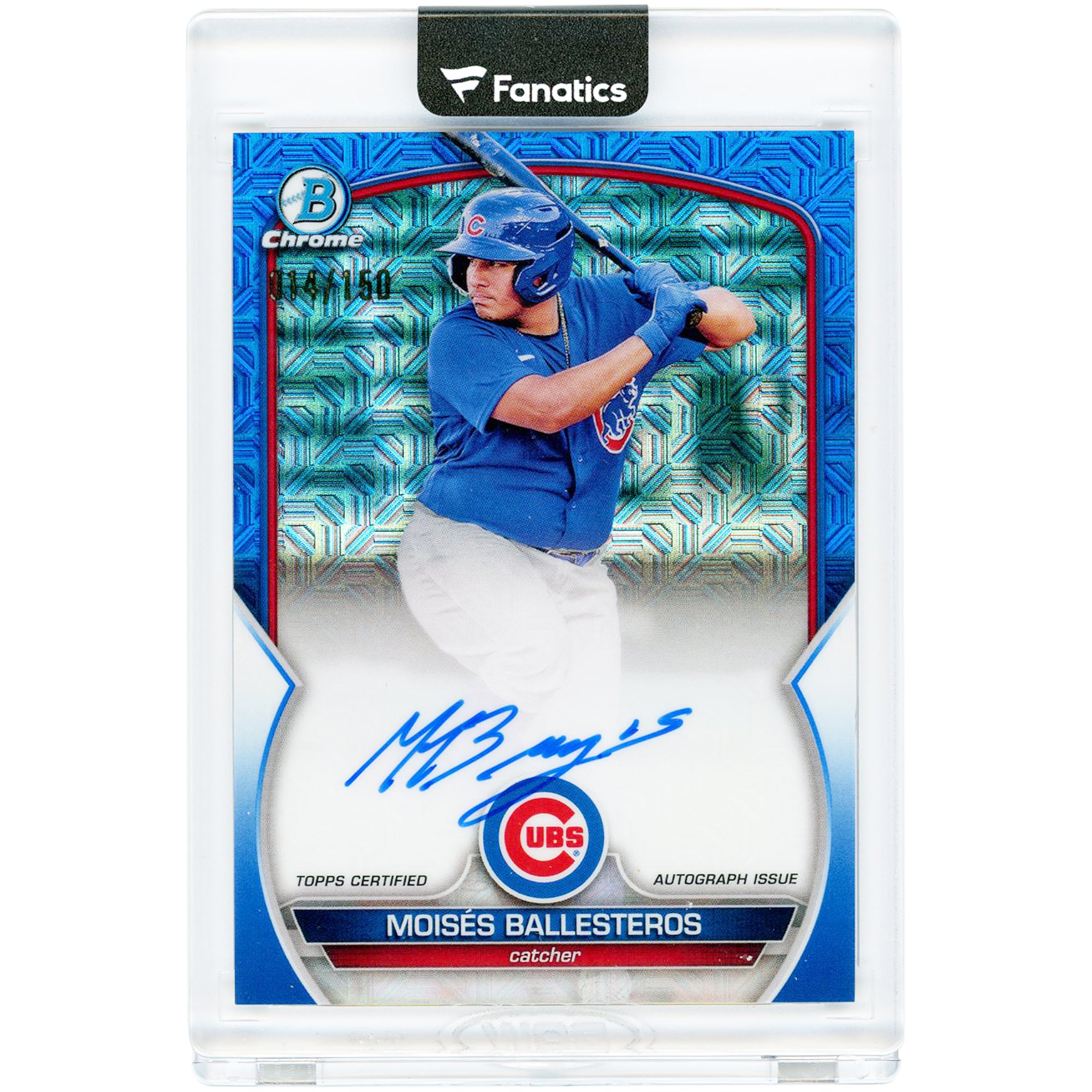 Moisés Ballesteros Chicago Cubs Autographed 2023 Bowman Chrome 