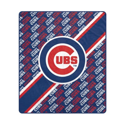 Chicago Cubs Pegasus 60" x 70" Diagonal Lined Wordmark Ultra Soft Blanket