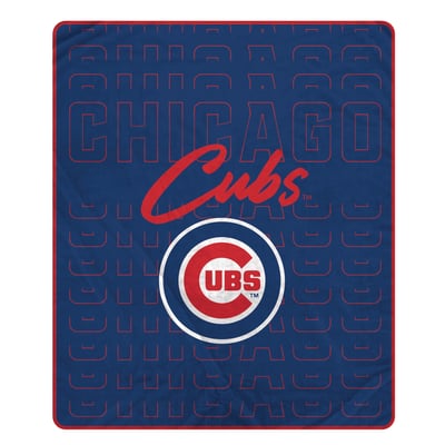 Chicago Cubs Pegasus Echo Script Fade 50" x 60" Ultra Soft Throw Blanket