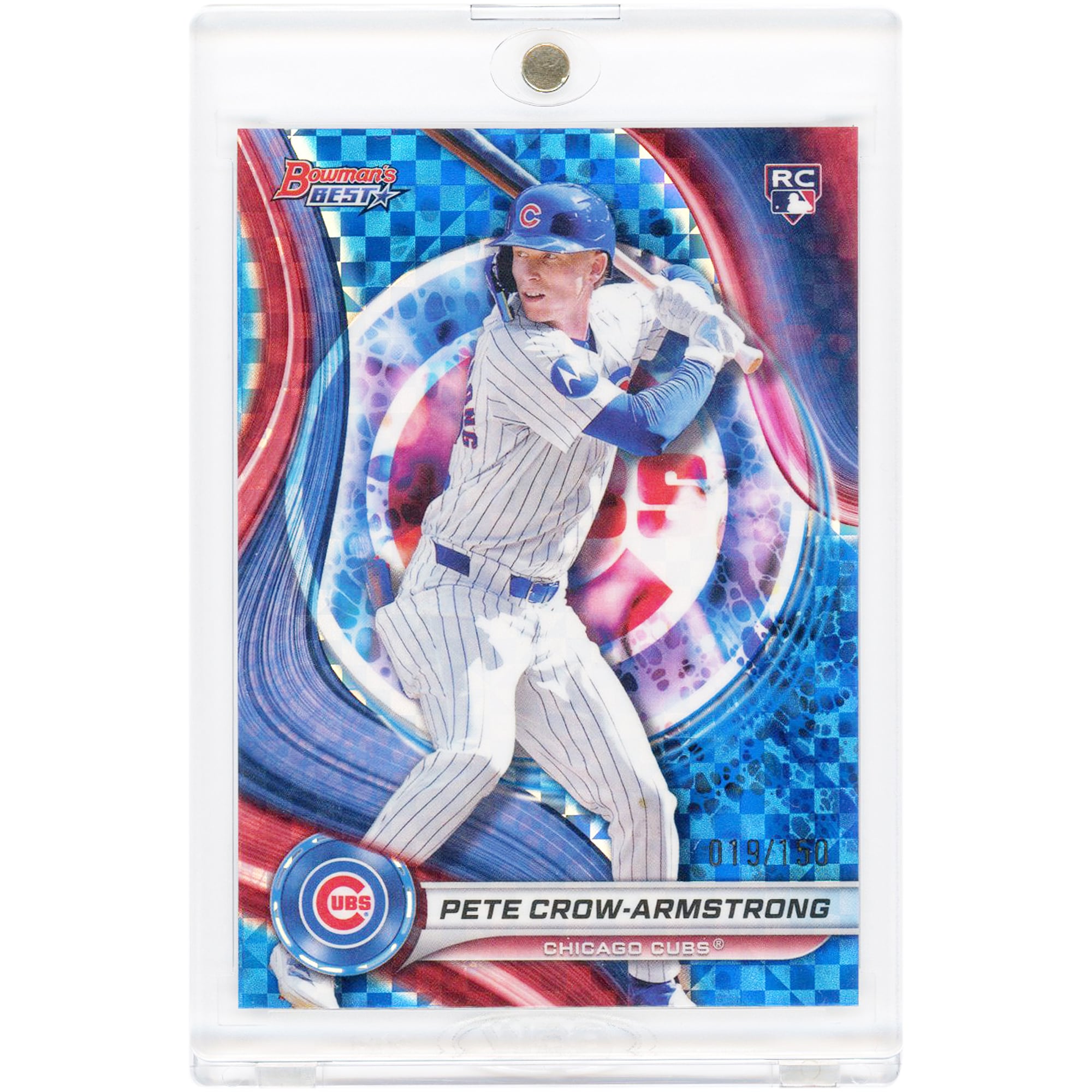 Pete Crow-Armstrong Chicago Cubs 2024 Bowman Best Blue X-Fractor #17 ...