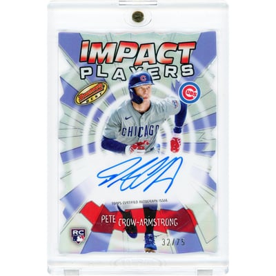 Pete Crow-Armstrong Chicago Cubs Autographed 2024 Bowman Best Impact Players #IPA-PC #32/75 Rookie Card