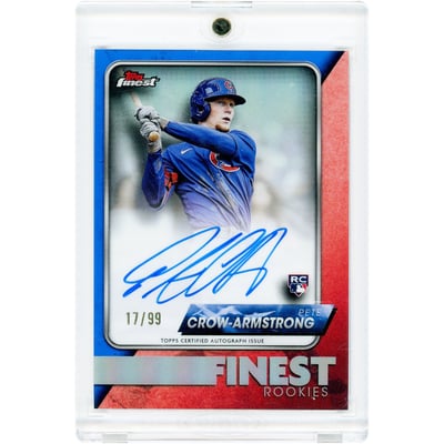 Pete Crow-Armstrong Chicago Cubs Autographed 2024 Topps Finest Rookies #FR-PC #17/99 Rookie Card