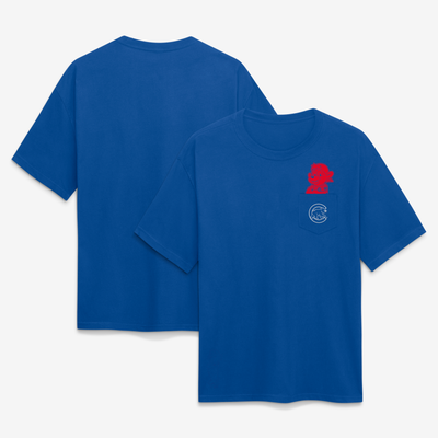  Chicago Cubs Fanatics Unisex Pocket Mascot T-Shirt - Royal