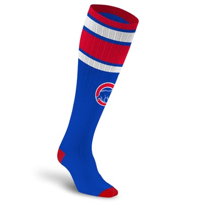 Chicago Cubs PRO Compression Unisex  Classic Stripe Over-the-Calf Compression Socks