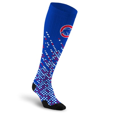 Chicago Cubs PRO Compression Unisex  Scoreboard Over-the-Calf Compression Socks