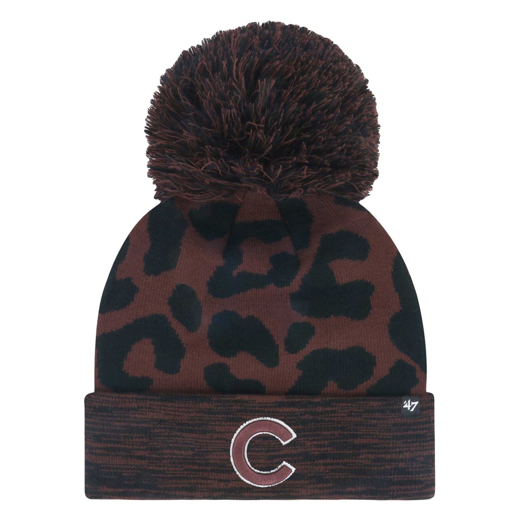 Chicago Cubs '47 Women's Rosette Cuffed Knit Hat with Pom - Brown