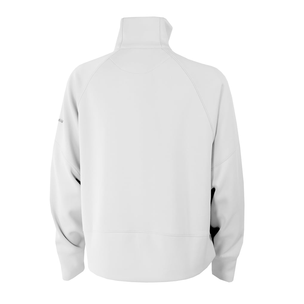 Chicago Cubs Columbia Women's Wickhams Hills Raglan Omni-Wick Quarter-Zip Pullover - White