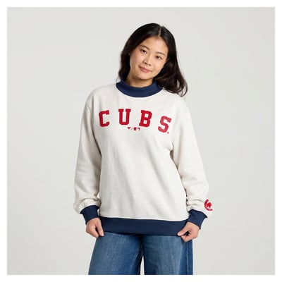 Chicago Cubs Fanatics Women's Sweatshirt - Cream