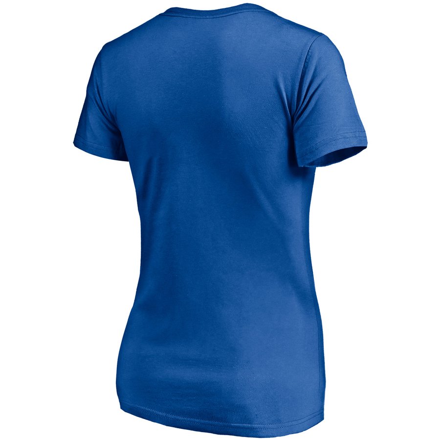 Women's Chicago Cubs Fanatics Royal Depth Chart VNeck TShirt