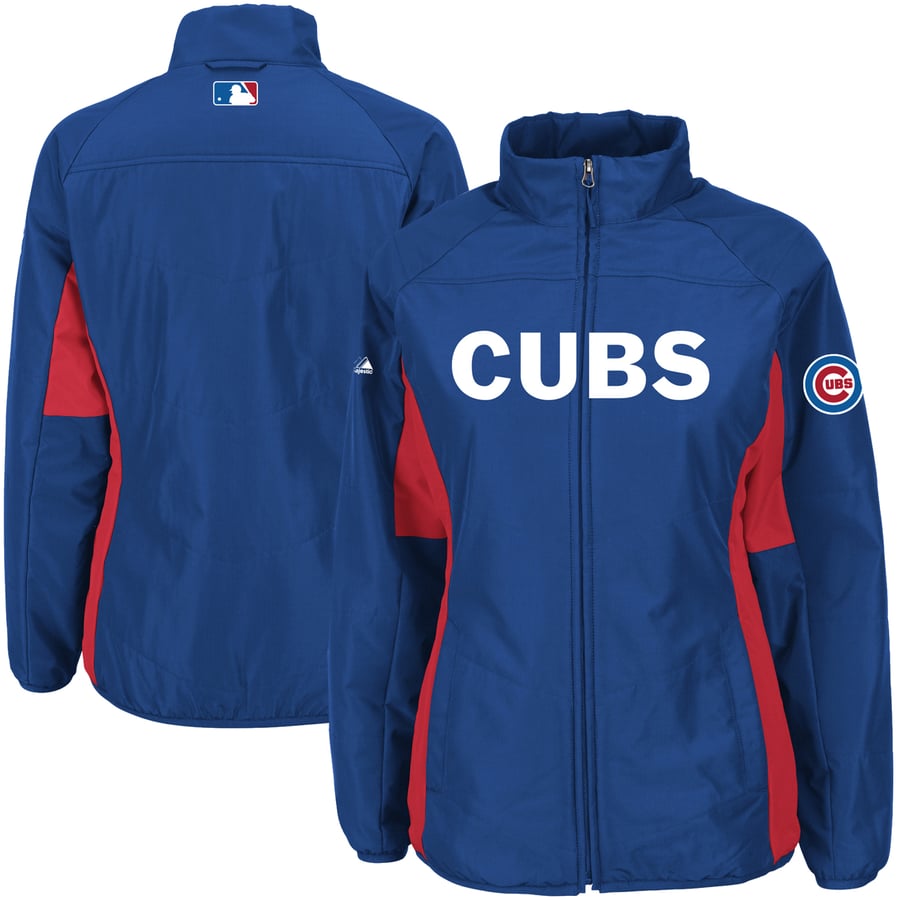 Women's Chicago Cubs Majestic Royal Authentic Collection Double Climate ...