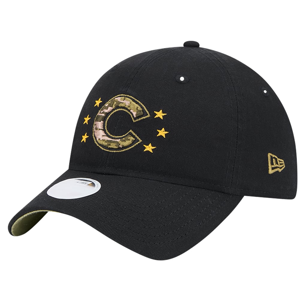 Chicago Cubs New Era Women's 2024 Armed Forces Day 9TWENTY Adjustable Hat - Black