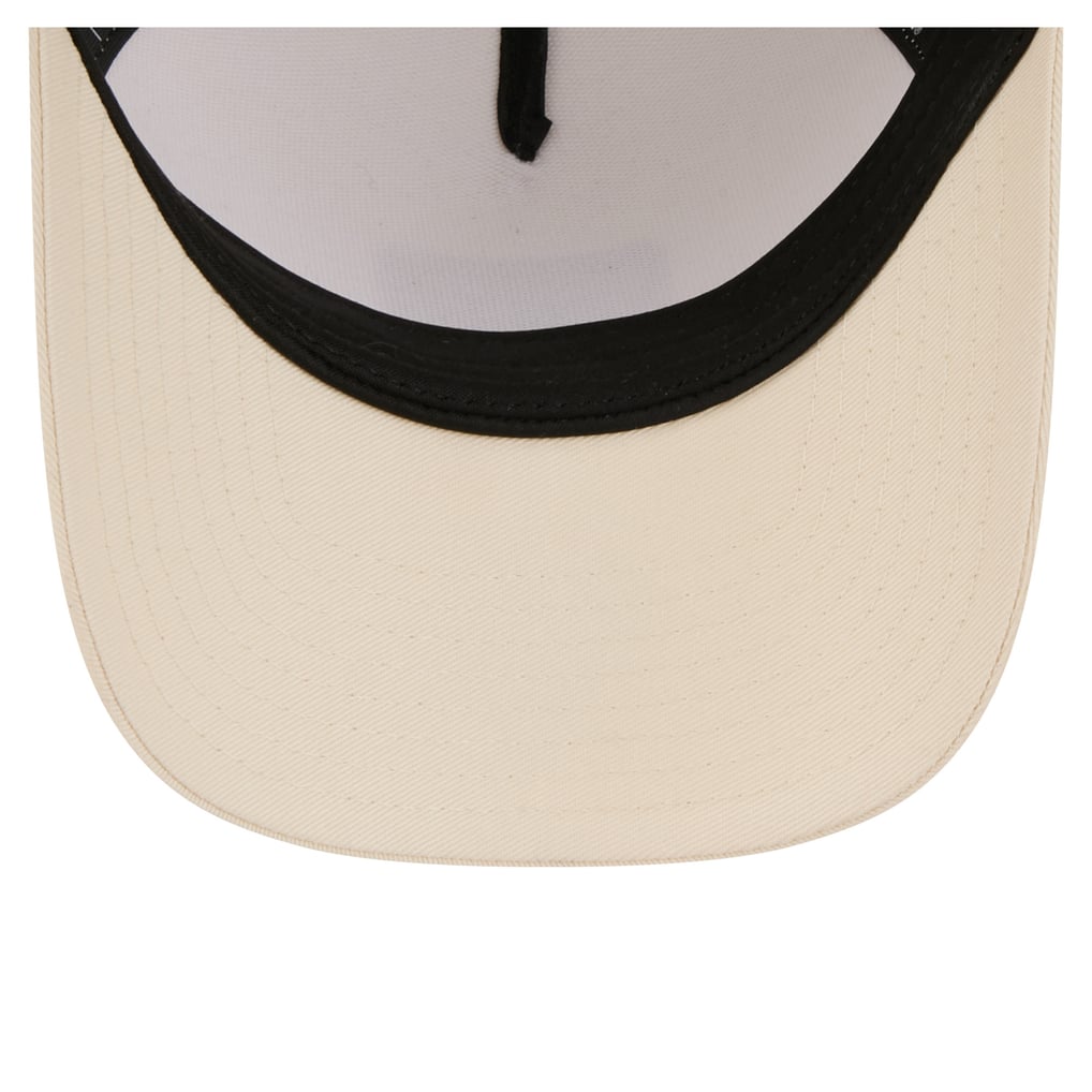Chicago Cubs New Era Women's Tonal Patch 9FORTY M-Crown A-Frame Trucker Adjustable Hat - Light Beige