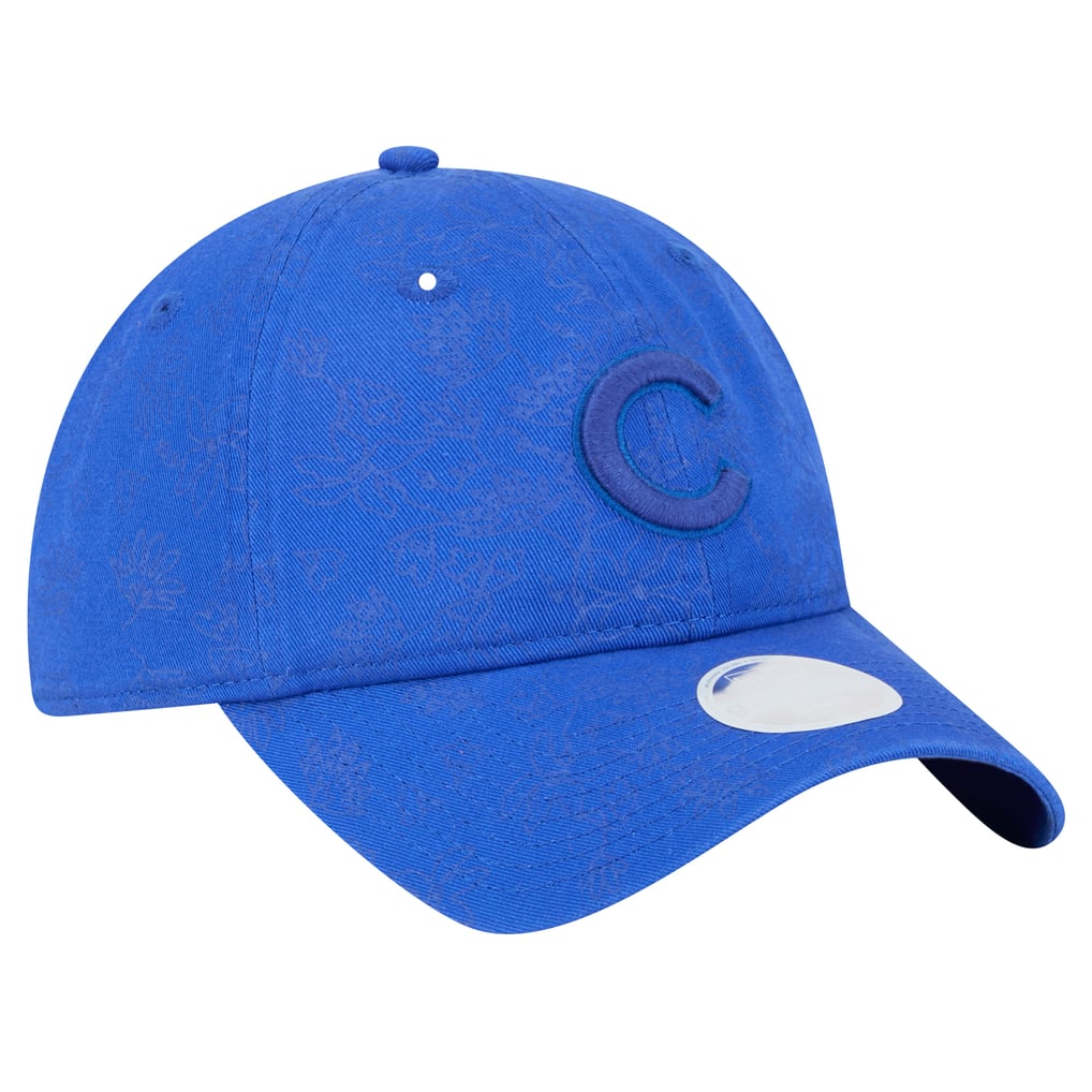 New Era 9TWENTY Women\'s Chicago Cubs Blue Floral Baseball Strapback Hat Cap Chicago Cubs Floral Women main image 3