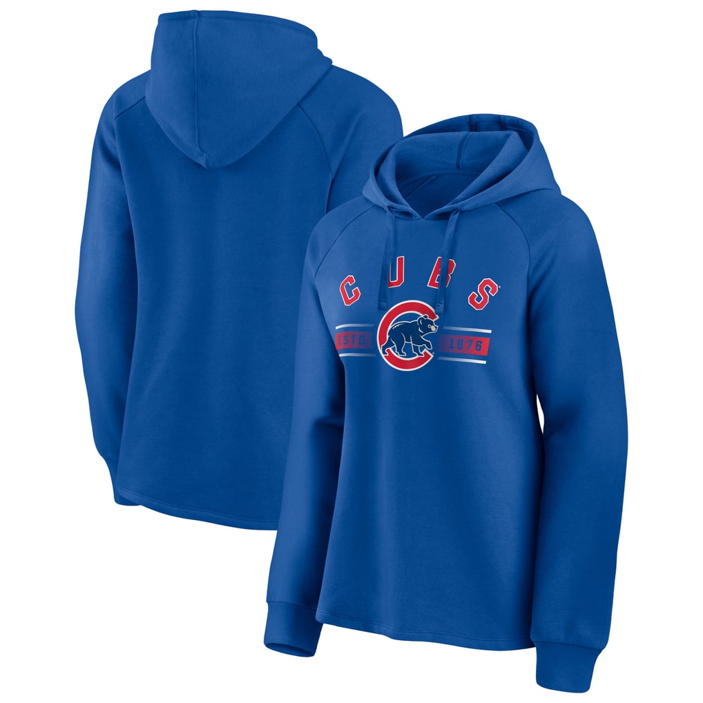 Chicago Cubs Fanatics Women's Perfect Play Raglan Pullover Hoodie - Royal