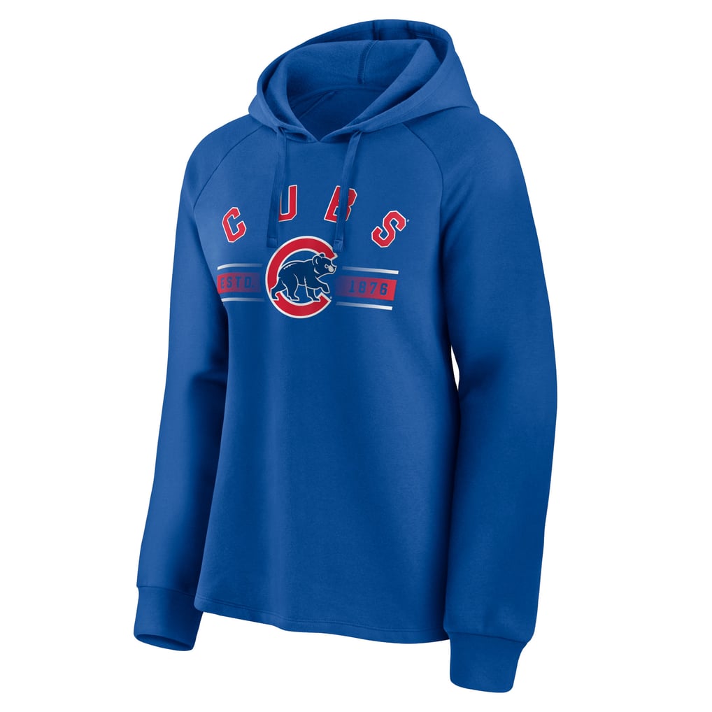 Chicago Cubs Fanatics Women's Perfect Play Raglan Pullover Hoodie - Royal
