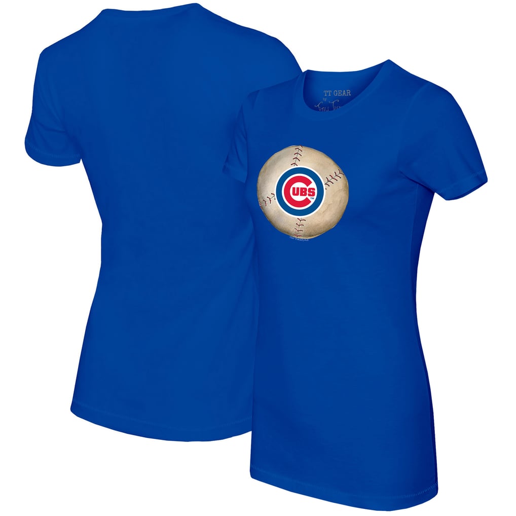 Chicago Cubs Tiny Turnip Women's Stitched Baseball T-Shirt - Royal