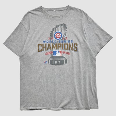 World Series Majestic 2016 T-shirt - Heather Gray - XL by Fanatics Real Vintage