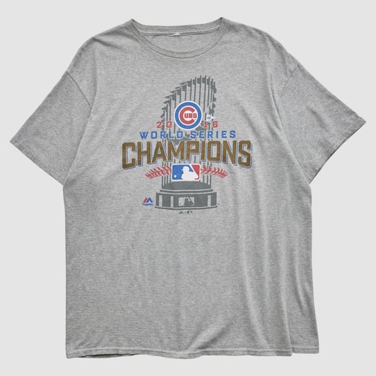World Series Majestic 2016 T-shirt - Heather Gray - XL by Fanatics Real Vintage