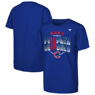 Chicago Cubs Fanatics Youth 2026 MLB Postseason Locker Room T-Shirt - Royal