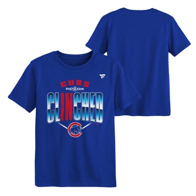 Chicago Cubs Fanatics Youth 2026 MLB Postseason Locker Room T-Shirt - Royal