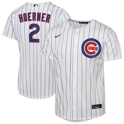 Nico Hoerner Chicago Cubs Nike Youth Home Replica Jersey - White